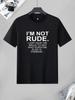 Men's Letter Print Round Neck Graphic Tees, Regular Fit Casual Short Sleeve T-sh