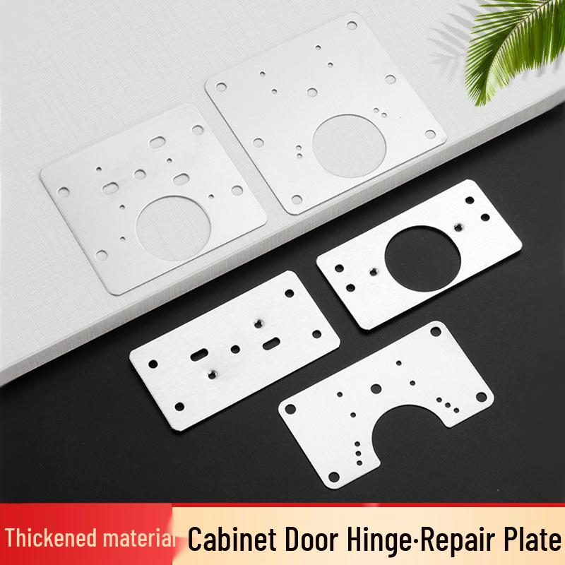 Stainless Steel Cabinet Door Hinge Repair Plate