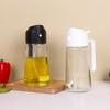 470ml 2in1 Olivenöl-Spenderflasche mit Ausgießer Ölsprüher Speiseöl-Spray Glasbehälter BBQ Backen Picknick Heimküchenwerkzeug