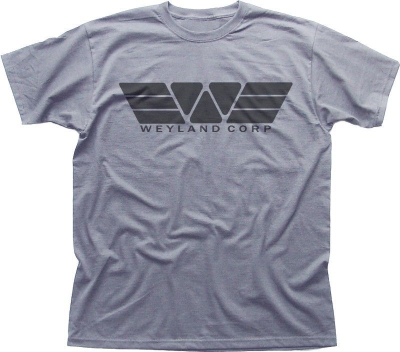 Корпорация WEYLAND Corp YUTANI ALIENS PROMETHEUS меланжевая серая футболка 9868 3XL