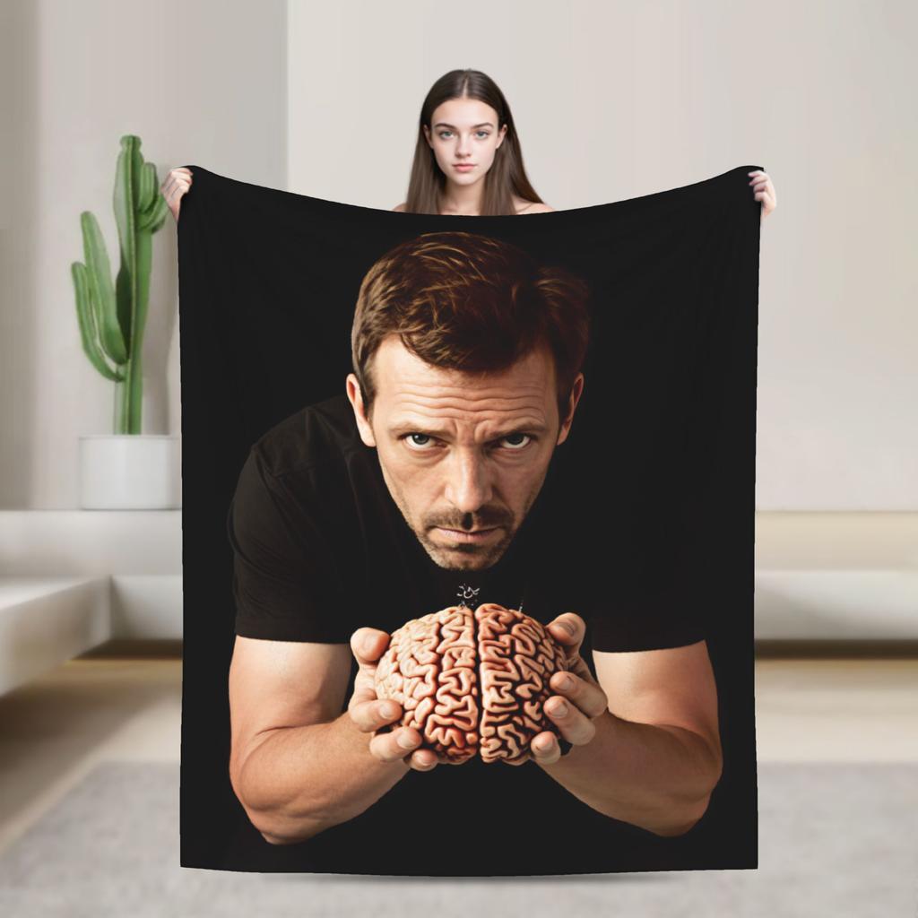 Dr House MD Blankets Quality Super Soft Throw Blanket Autumn Travel Couch Bed Novelty Bedspread
