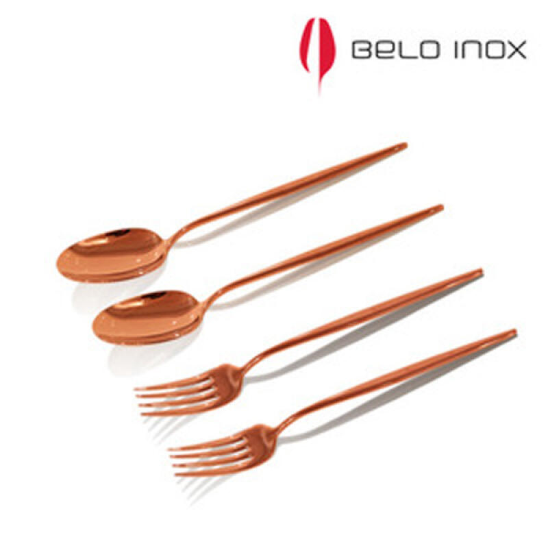 [belo inox] Spirit Bronze 2-Person Dessert Cutlery