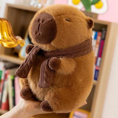 Kawaii Plüschtier für Kinder, Süßer Schal, Kugelfisch, Tier Spielzeug, Kindergeburtstagsgeschenk, Capybara Puppe, Heiß, 25-30cm