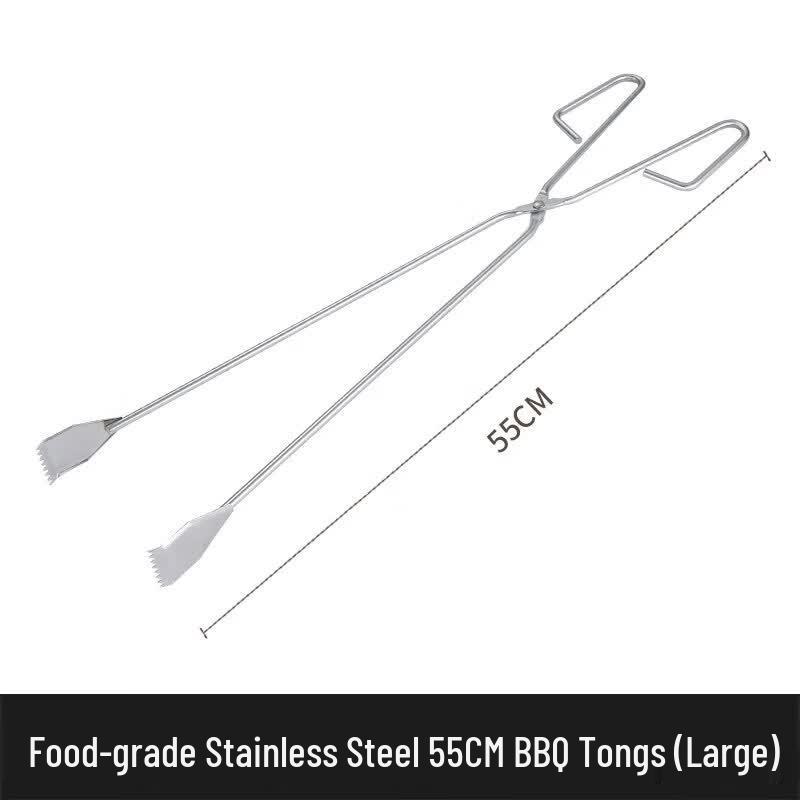 ZISIZ Stainless Steel Scissor BBQ Tongs