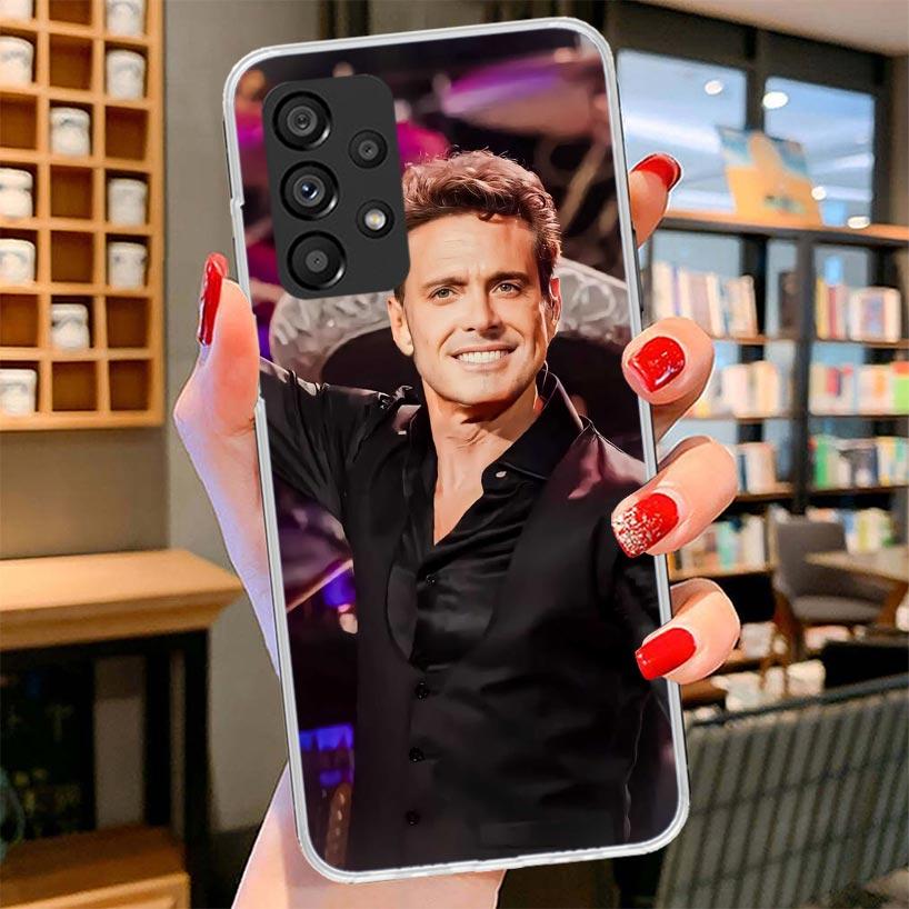 L-Luis M-Miguel Singer Phone Case For Samsung Galaxy A12 A22 A32 A52 A72 A02S Phone Case Note 20 Ultra 10 S10 Plus A51 A71 A50S