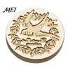 Artistic Relief Stamp Brass Wax Seal Heads, Alphabet Christmas Embossed Sealing Letter Tool Head for Envelope Gift Wrapping Journal Scrapbook