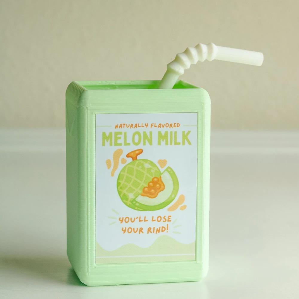 

Кавайный цветочный горшок в виде коробки для сока, ваза из смолы для суккулентов, кактусов и цветов, милый подарочный декор для кашпо