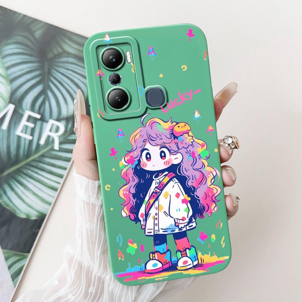 For Infinix Hot 20i Case X665C X665E Cover Silicone Soft Phone Case For Infinix Hot 20i 20 i Fundas Coque 6.6" Shockproof Bumper