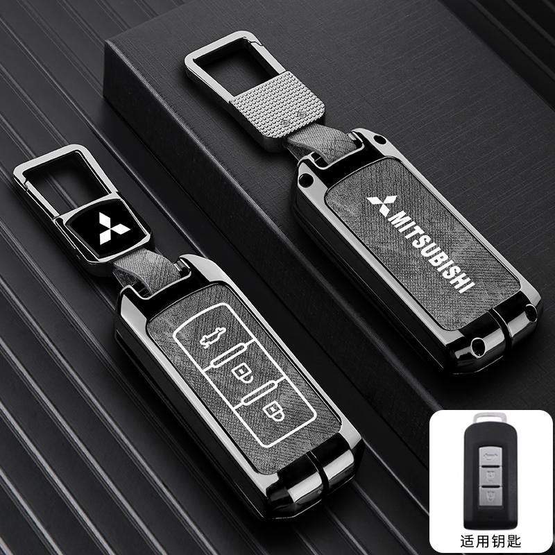 zjvc8 2025 2/3 Button Zinc Alloy Car Key Case Cover Shell For Mitsubishi Pajero Outlander XL Montero Lancer Triton l200 Galant Evo ASX