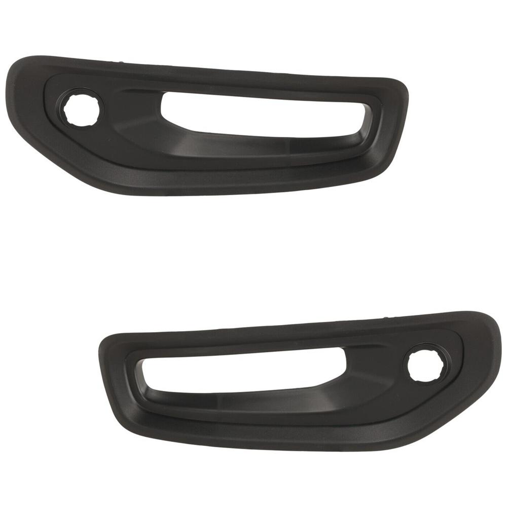 2x Front Fog Light Trims 68335957AB CH1038229 For 2019-2022 Dodge Ram 1500 Rebel