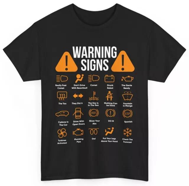 

Mechanic Shirt Car Driver Tshirt Cars Mechanic Lovers Driving Warning Signs Unisex T-Shirt S