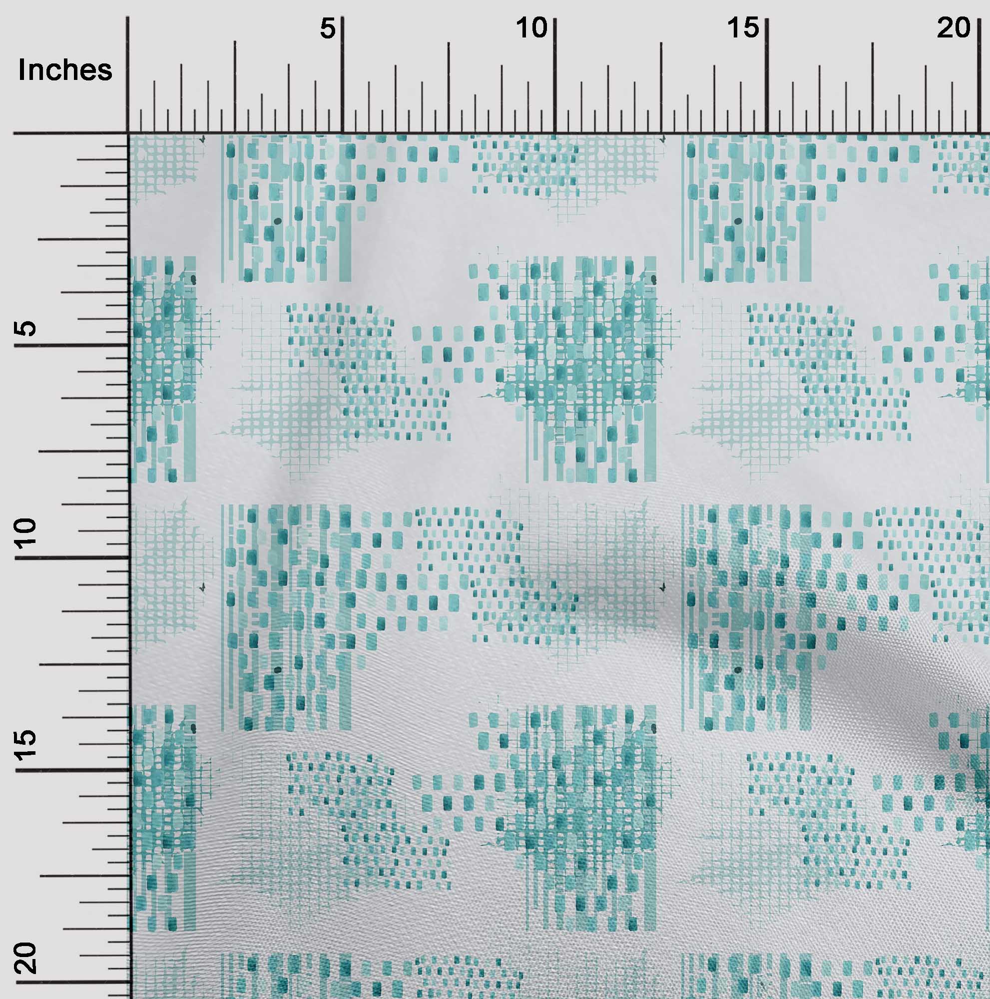 

oneOone Cotton Flex Grayish Blue Fabric Texture Watercolor Sewing Material Print Fabric By The Yard 40 Inch 42 Inch Wide - Viscose Chiffon бірюзовий колір синій