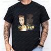 Streetwear Retro L Celine Dion Print T-shirt, Unisex Short-sleeved, Suitable for Both Men and Women, with A Pattern Design.