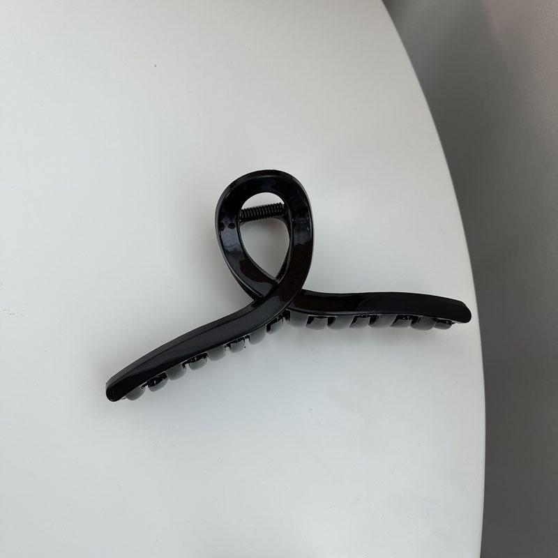 Große Damen-Haarklammer aus Kunststoff - Klemme für Dutt am Hinterkopf