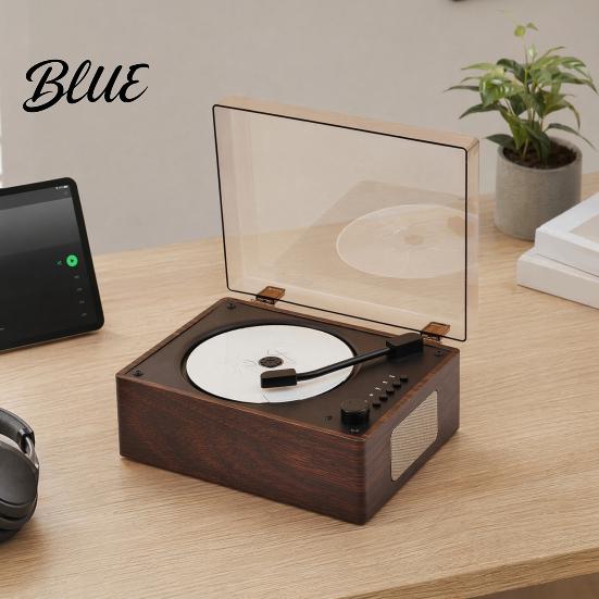 Home Audio Player with Remote Retro Portable Music Speaker Bluetooth-compatible Desktop Device Control for Home Support USB/Type-C Stable Connection