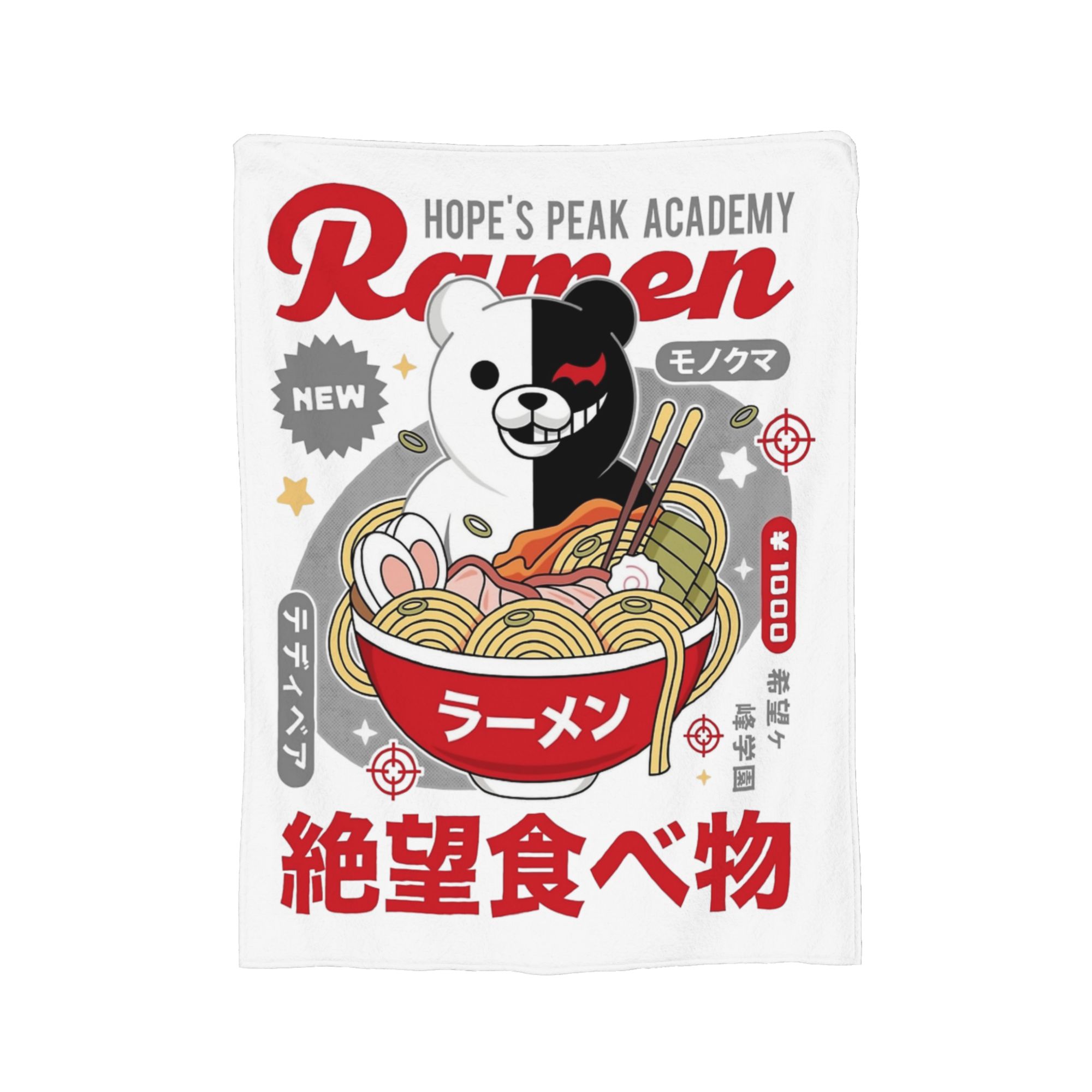 Hopes Peaks Academy Ramen Danganronpa Blanket Fleece Textile Decor  Thin Throw Blanket for Bed Bedroom Plush Thin Quilt 30x40in