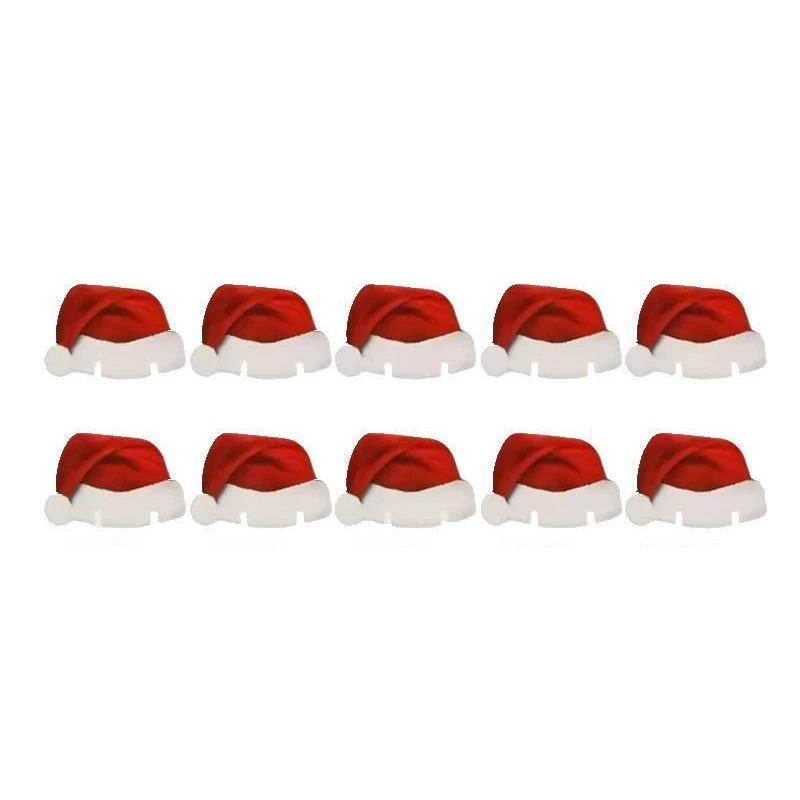 Christmas Decorations - Caps for Glasses, 10/20 Pieces