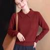 La Chapelle Minimalist Commuter Short-Sleeve Polo Knit Top