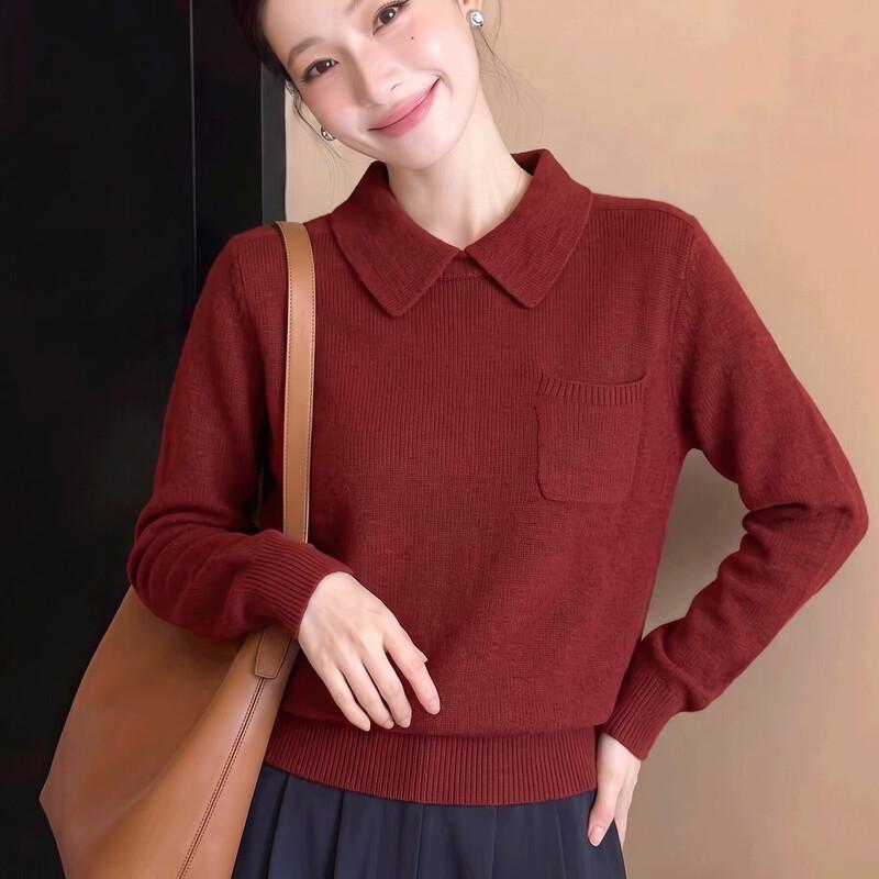 La Chapelle Minimalist Commuter Short-Sleeve Polo Knit Top
