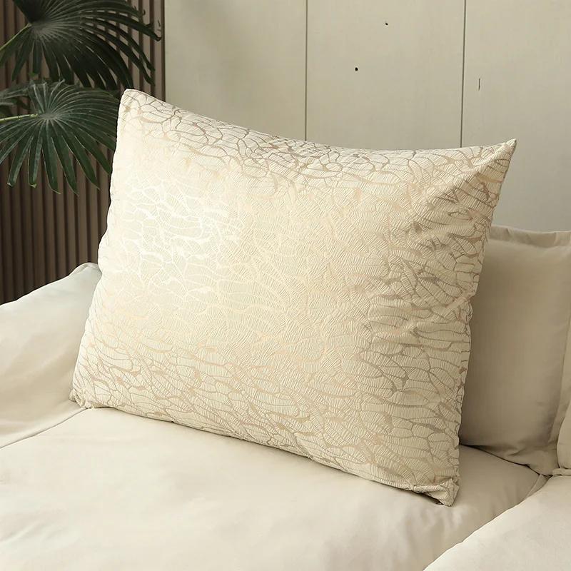 55/60/70/80CM Peach velvet Large Square Pillowcase Coffee Sofa Back Huge Cushion Cover Washable Living Room Bedroom Pillow Cases