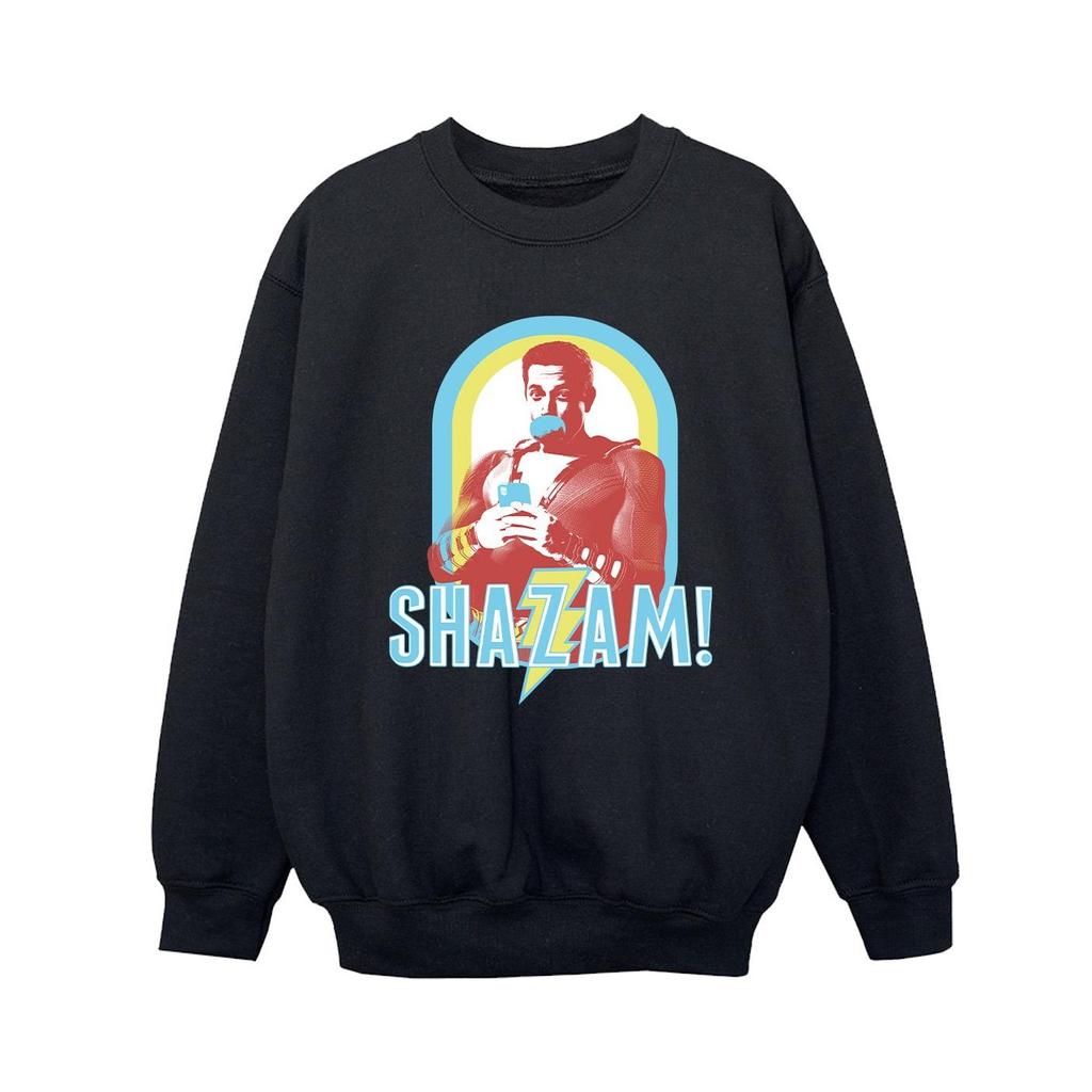 DC Comics Boys Shazam Buble Gum Frame Sweatshirt