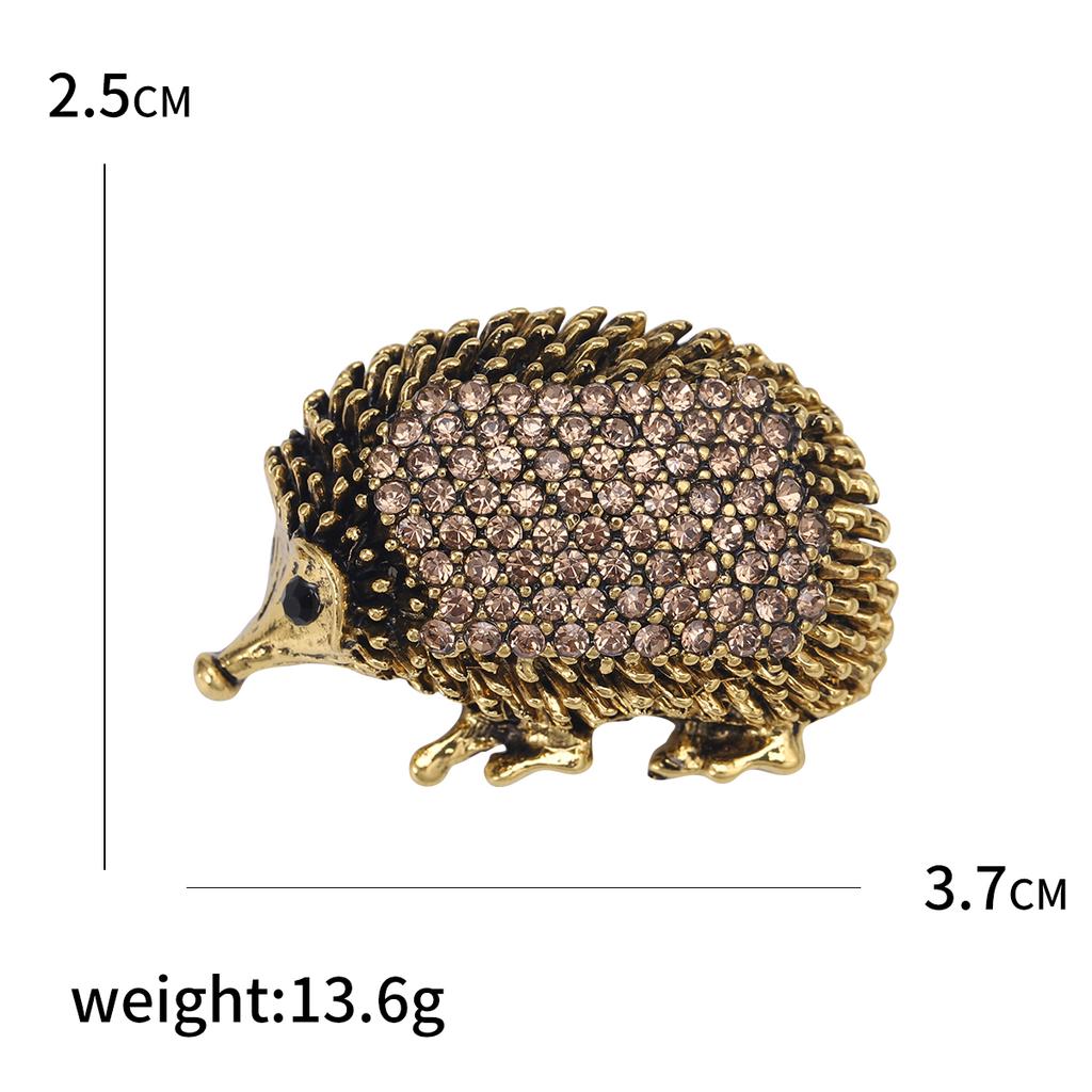 Enamel Hedgehog Brooches for Women Unisex Small Animal Pins Banquet Party Backpack Gifts Jewelry Accessories