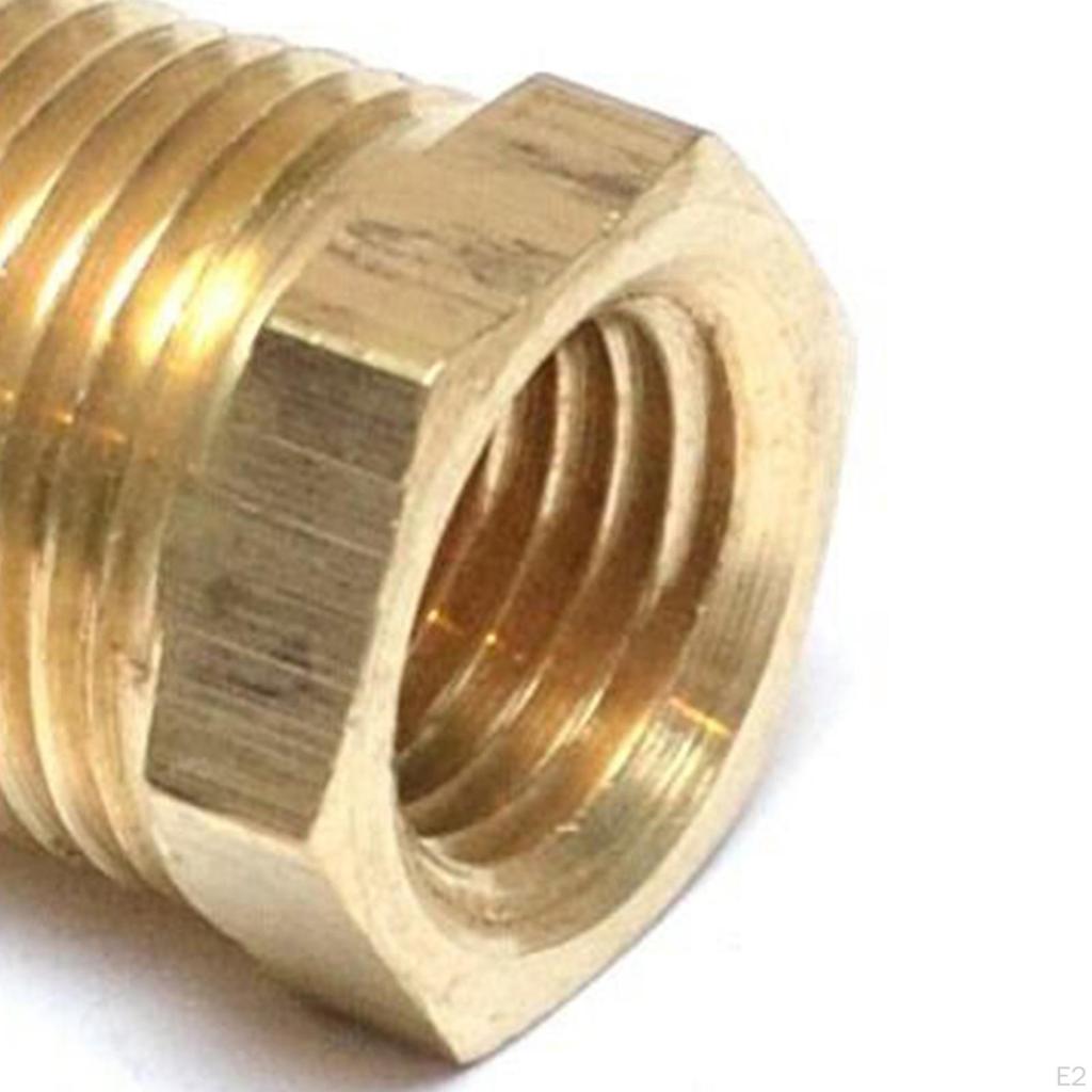 NPT-Adapter 3/8 Außengewinde auf 1/8 Innengewinde Messing für Gas-Öl-Fittings