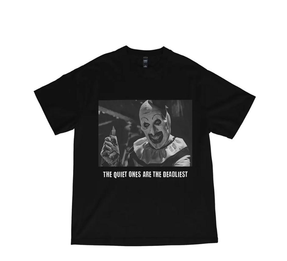 Terrifier Horror T-Shirt – The Quiet Ones Are The Deadliest Size S-4XL XL