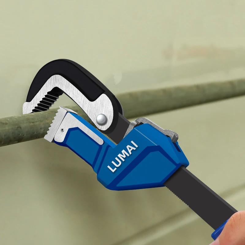 Adjustable Pipe Tube Wrench Plumber Pliers Key Universal Tools Plumbing Heavy Duty Bathroom Tap Clamp Spanner