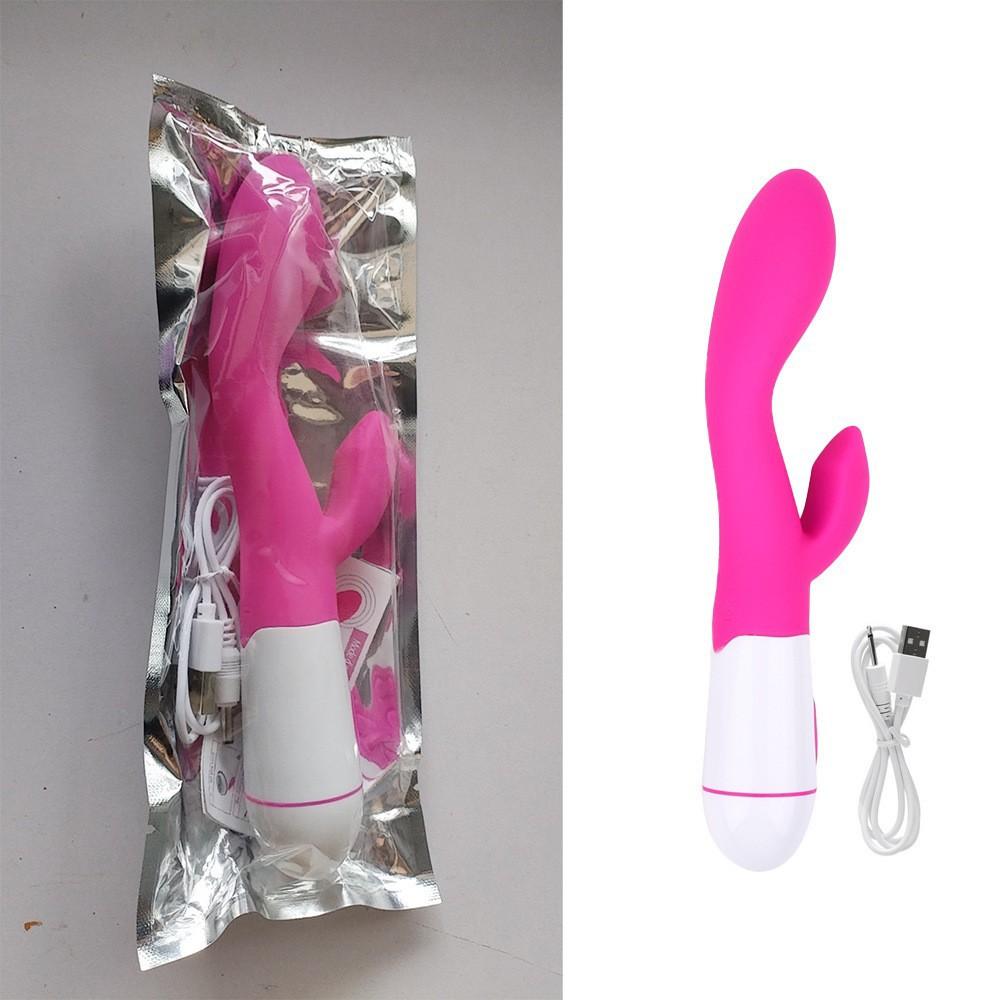 30-Frequency Vibrator Women's Silicone Fashion G-Spot Double Shock AV Stick Handheld Masturbation Massager Adult Sex