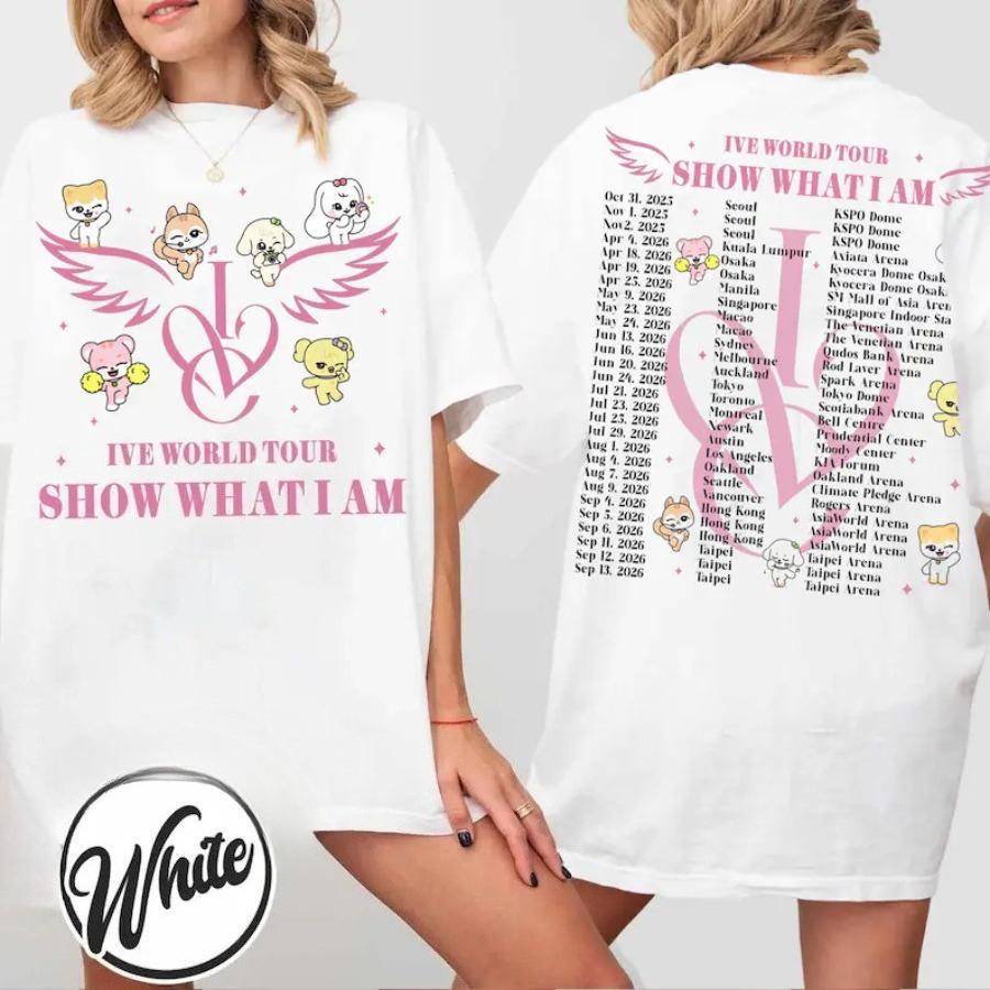 Summer Hot Sale IVE Show What I Am 2026 T Shirt Unisex Y2K Gothic Streetwear Oversized T-shirt Harajuku Hip Hop Punk T-shirt