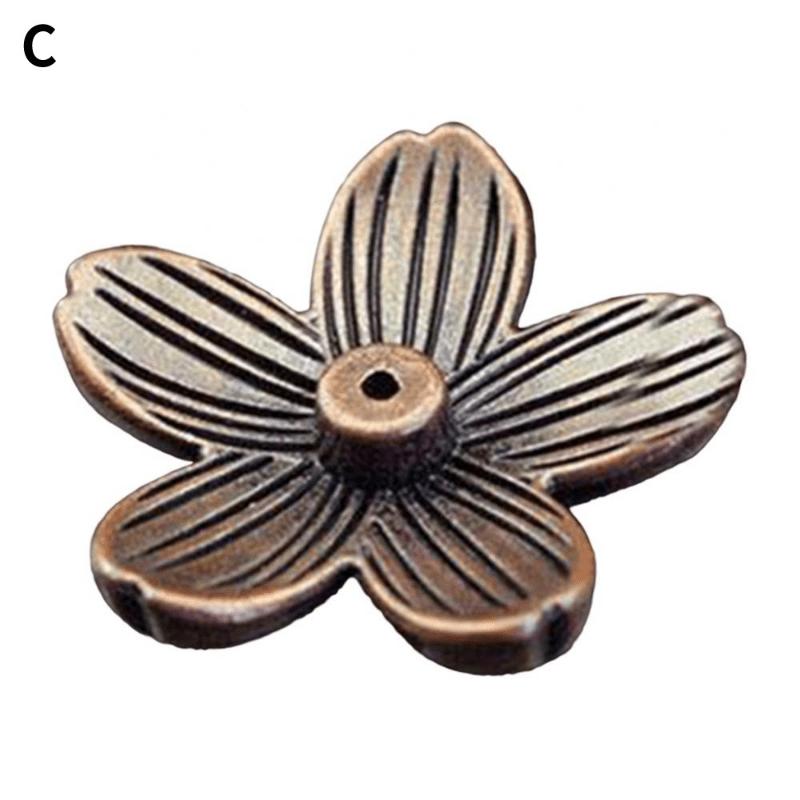 

1Pc Alloy Sakura Incense Stick Burner Cherry Blossom Retro Desktop Decor Temple Ornament