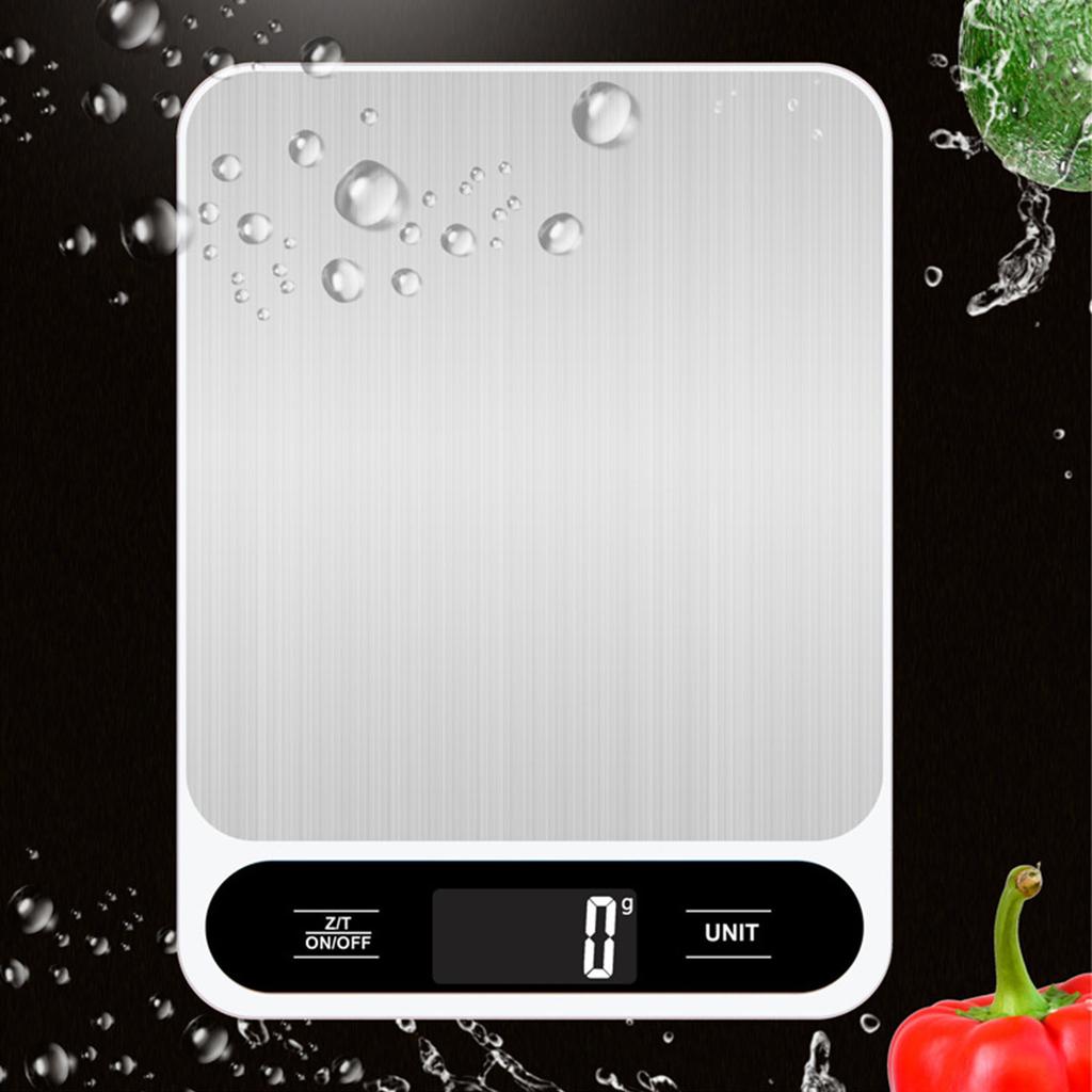 5/10/15KG Digital Food Scale Rechargeable Electronic Scale with LCD Display Kitchen Gram Weight Scales Multifunctional