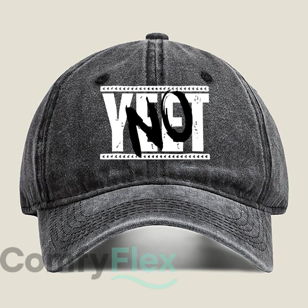 Bold “NO” Design Fashion Washed Baseball Cap Hat Outdoor Activities