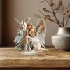 Angel and Horse, Ponytail Home Tabletop Decorations, Home and Office Desktop Decoration, Unique Gift for Nature Enthusiasts, Nurseries, Home Desk Liv