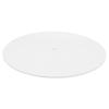Acrylic Turntable Record Platter Turntable for LP Record Players 12-inch Mat, Vibration-Dampening Mat, Anti-Static Slipmat, (Opal White)