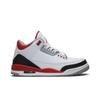 Air 3 Retro 'Fire Red' 2013 (Unisexo) Zapatillas de Baloncesto Vintage Blancas / Rojo Fuego-Plata-Negro 136064 120