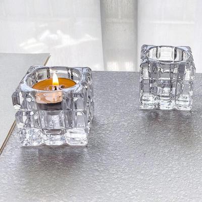 Porte-bougies créatifs romantiques en cristal Ins Décorations de table pour dîner et mariage Ornements Bougeoir de bureau