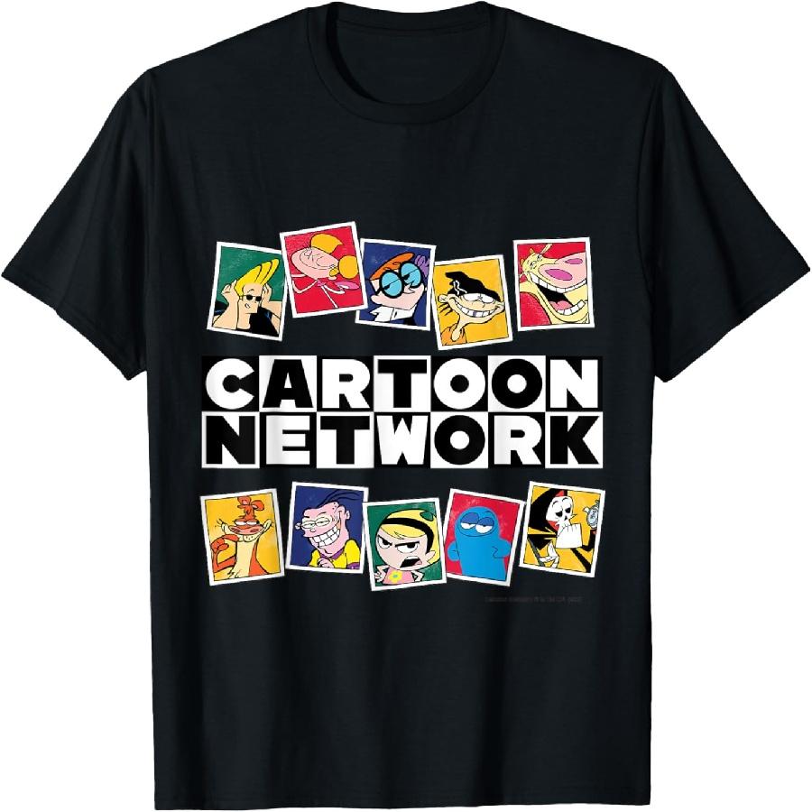 Cartoon Network Character Polaroids T-Shirt S чёрный