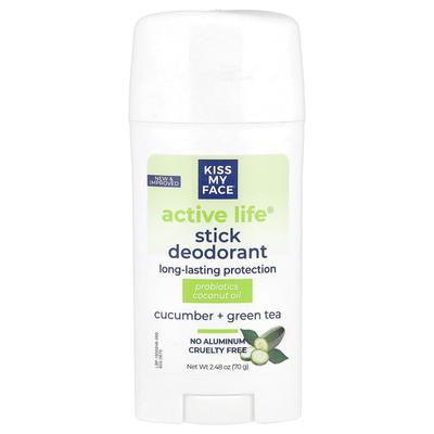 Active Life®, Stick Deodorant, Cucumber + Green Tea, 70G(2.48Oz)