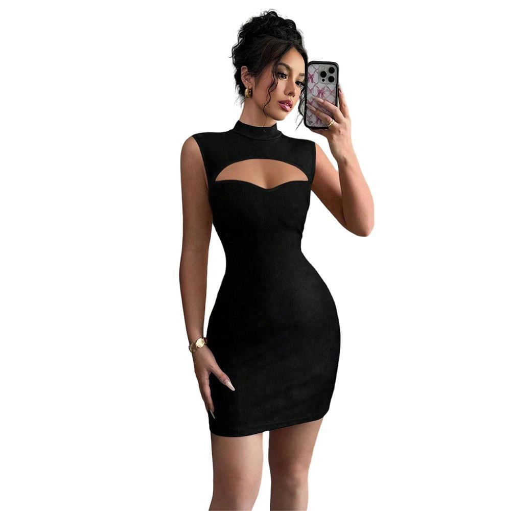 Women's French Intellectual Style Sweet and Spicy High-Waist Pencil Skirt Dress for Summer