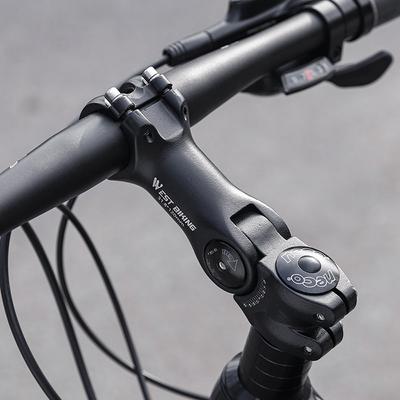 Attacco manubrio bicicletta regolabile Angolo variabile di 60 gradi Riser manubrio bici in lega di alluminio