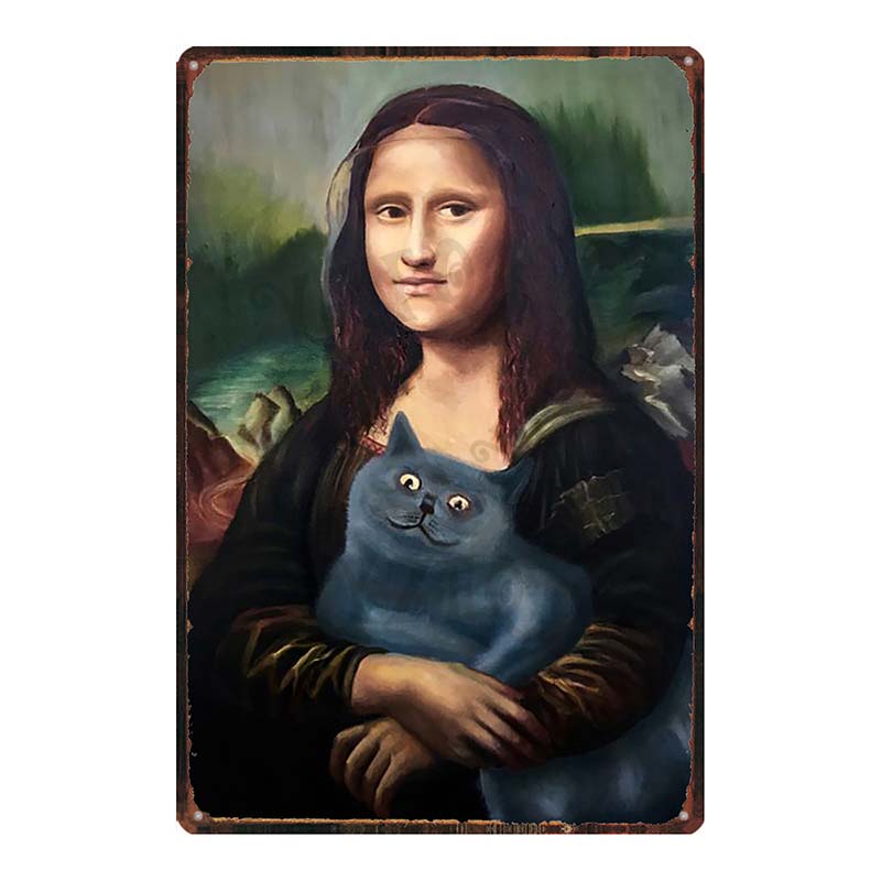 YZFQSegno di Latta Metallico Divertente e Allegro Piatto da Viaggio Retrò Per Parete Bar Caffetteria Soggiorno Decorazione Artigianale per la Casa DU-7983B
