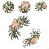 2 Pieces Artificial Flowers Wedding Floral Swag Arrangement Elegant Decoration for Valentines