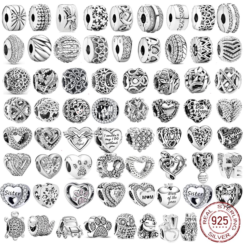 

Стерлингового Серебра 925 пробы, круглые бусины с изображением животных, оригинальный браслет-подвеска для женщин, DIY, модное серебро 925 пробы, изготовление ювелирных изделий