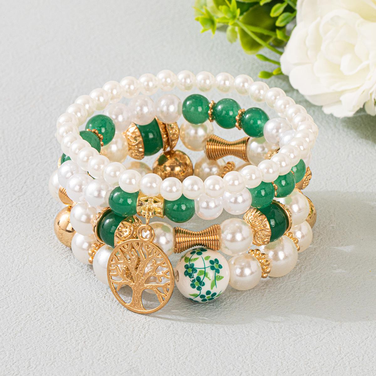 

JYL TS Bracelet Heart Anchor Invokes Love & Stability Green темно-блакитний колір
