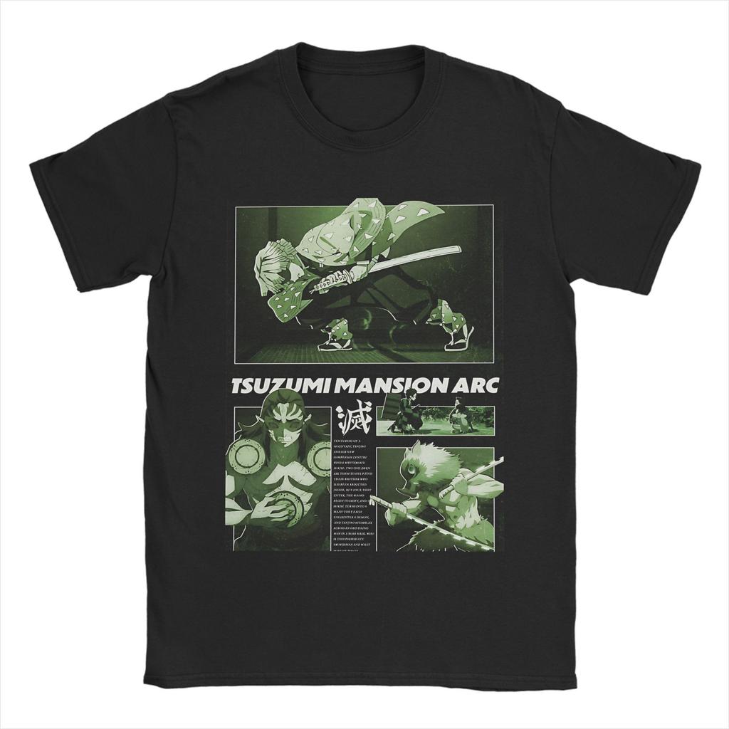 Zenitsu Agatsuma Demon Slayer T-Shirts für Herren Damen 100% Baumwolle Fantastische T-Shirts O-Ausschnitt T-Shirt Kurzarm Tops Geschenkidee