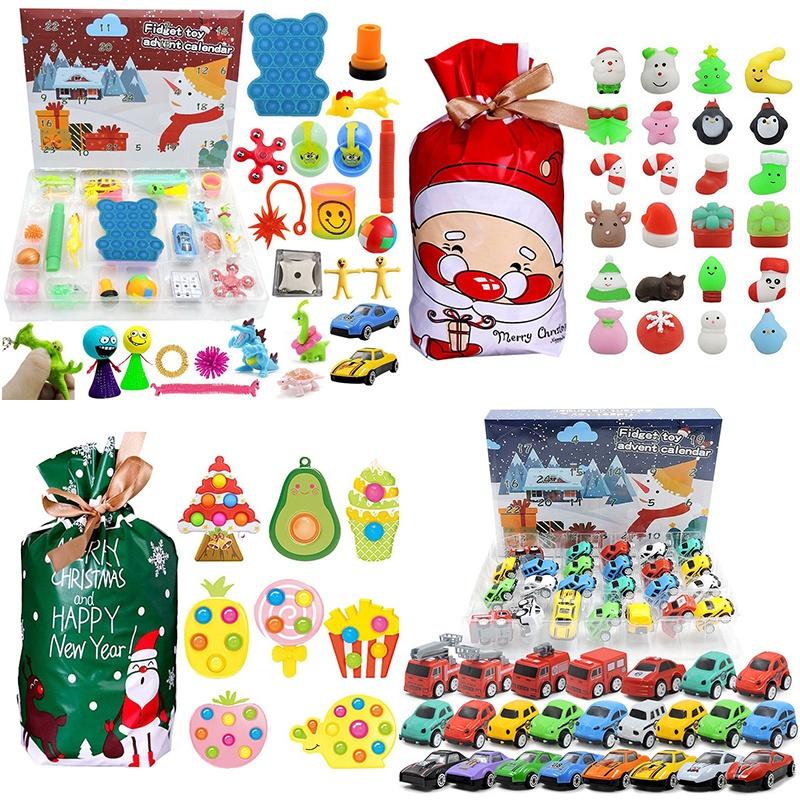 Exciting Kids Fidget Squishy Toy Cars Advent Calendar For Stress Relief And Sensory Fun