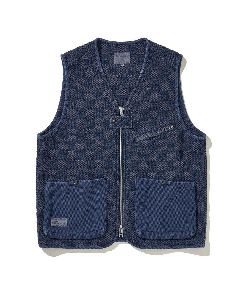 Helement Pigment Pattern Vest (Navy)