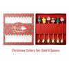 ZISIZ Christmas Stainless Steel Cutlery Gift Set